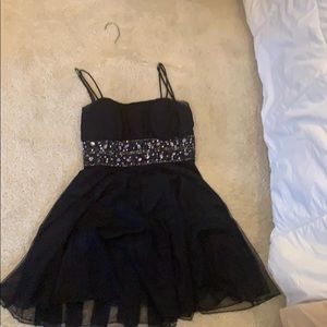 navy prom dress